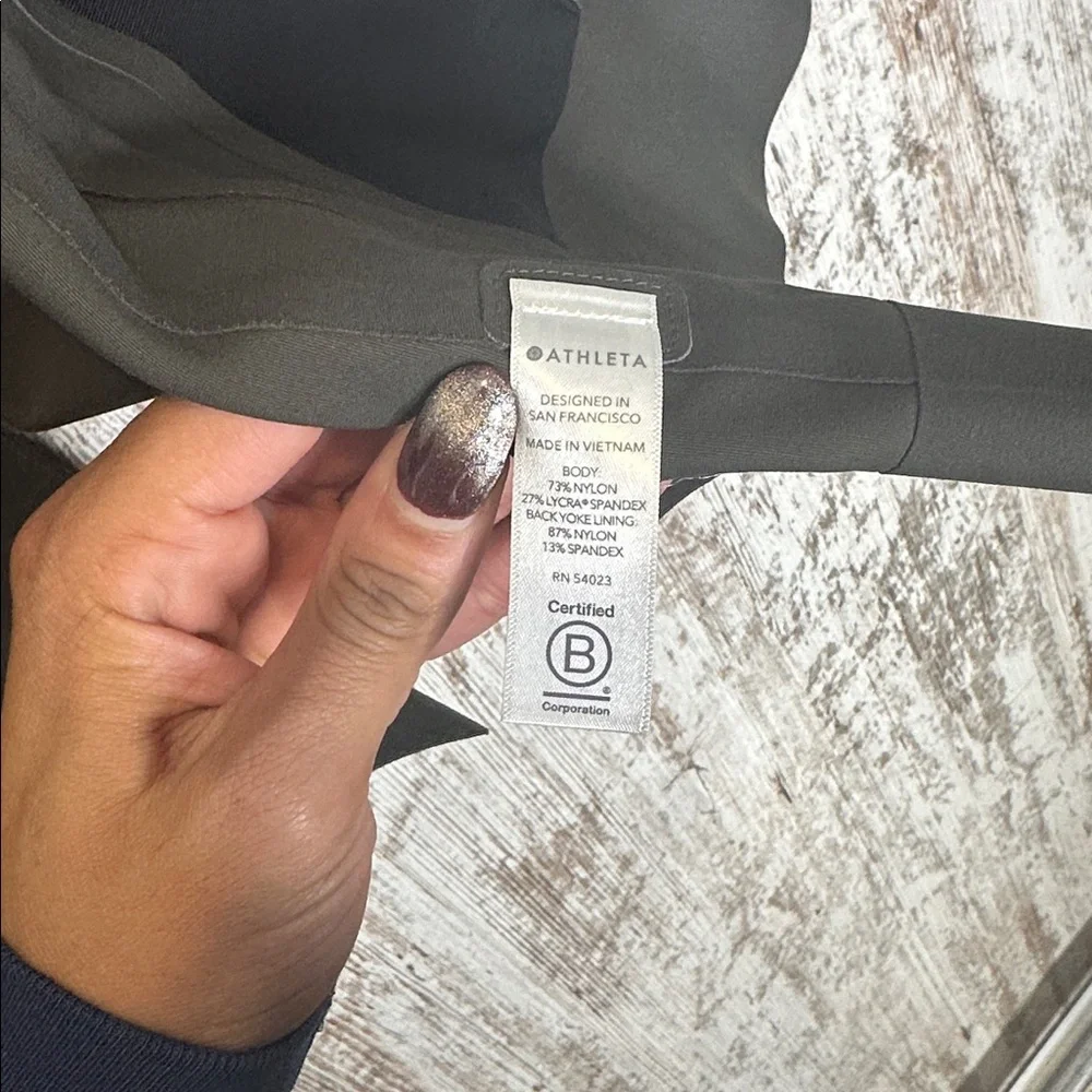 Athleta Interstellar Blazer Womens 2 Black Stretch Commuter Snap Pockets Jacket